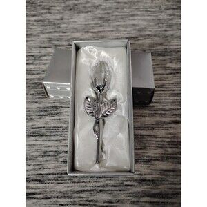 Choice Crystal Rose Clear Decoration Chrome Stem Wedding Party Favor Trinket